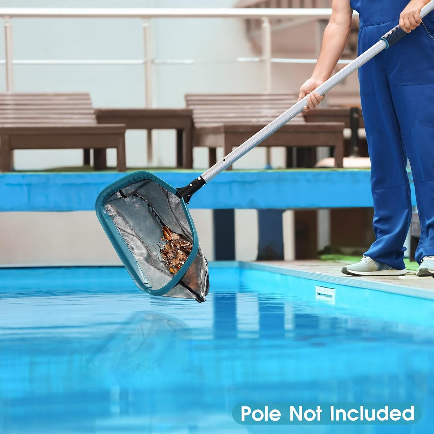 Pool Skimmer Leaf Rake Net, Fine Mesh Deep Nylon Bag (Not Pole)