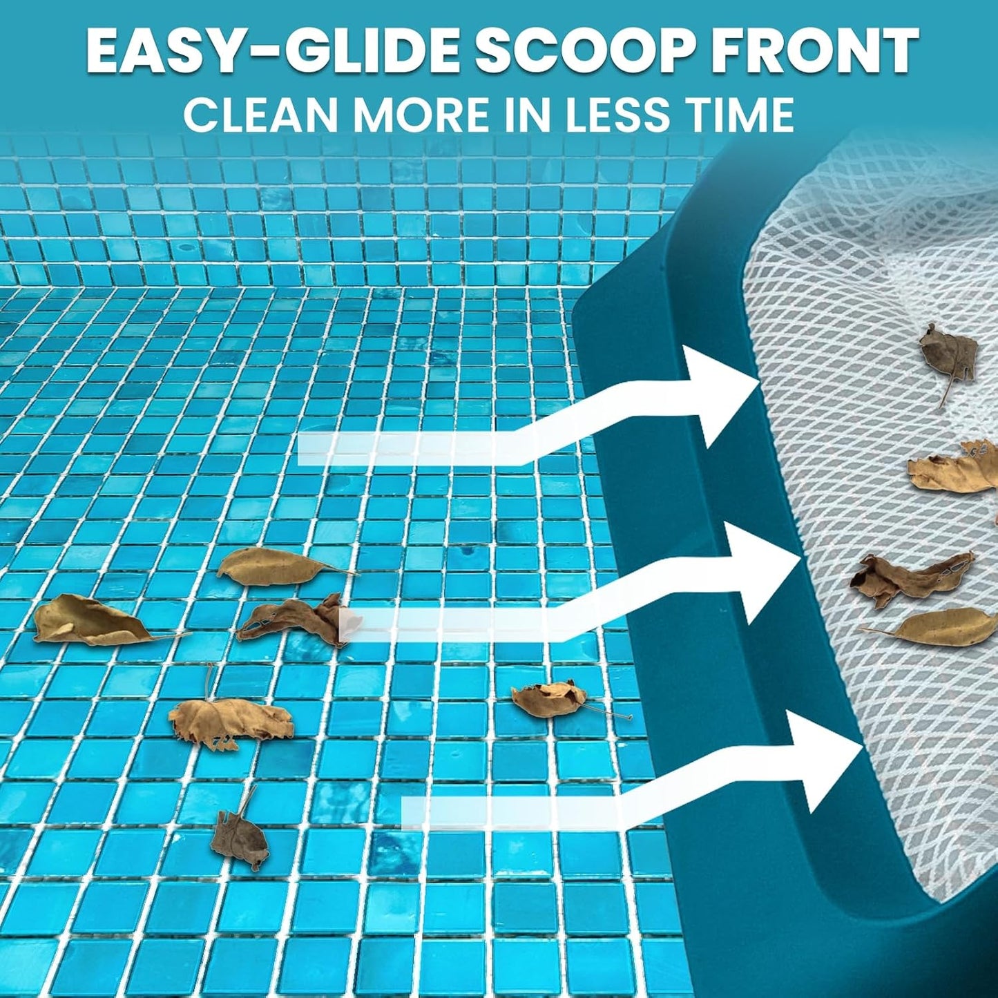 Pool Skimmer Leaf Rake Net, Fine Mesh Deep Nylon Bag (Not Pole)