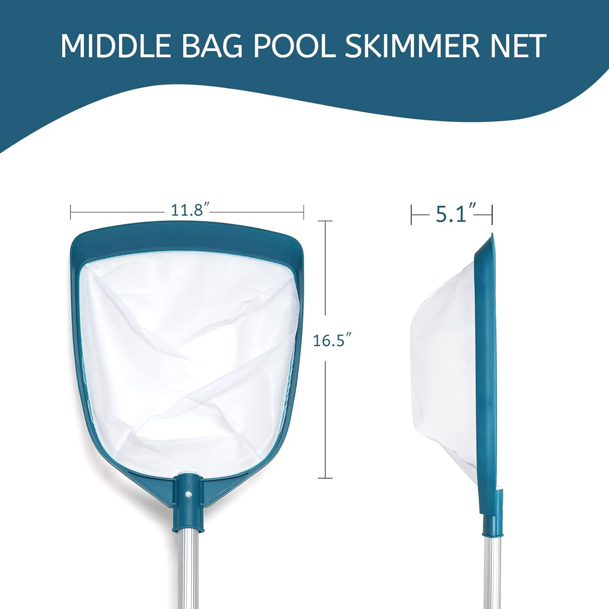 Pool Skimmer Leaf Rake Net, Fine Mesh Deep Nylon Bag (Not Pole)