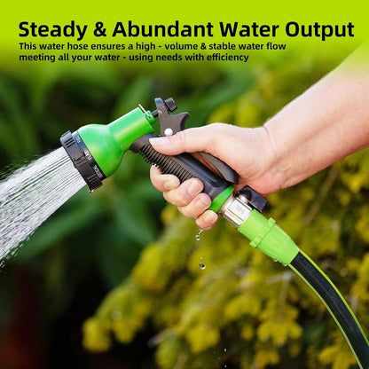 Leader Short Garden Hose 3/4 in. x 10 ft. - Heavy Duty Lightweight PVC Water Hose - Flexible, No Kink, Leakproof, Male to Female Fittings - 200PSI Work & 500PSI Burst, for Lawn & Commercial Use