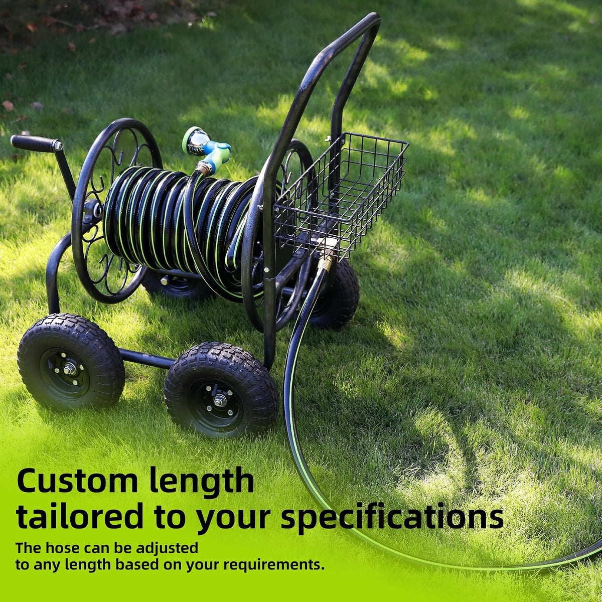 Leader Short Garden Hose 3/4 in. x 10 ft. - Heavy Duty Lightweight PVC Water Hose - Flexible, No Kink, Leakproof, Male to Female Fittings - 200PSI Work & 500PSI Burst, for Lawn & Commercial Use