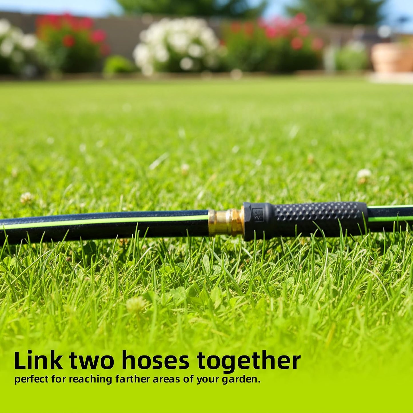 Leader Short Garden Hose 3/4 in. x 10 ft. - Heavy Duty Lightweight PVC Water Hose - Flexible, No Kink, Leakproof, Male to Female Fittings - 200PSI Work & 500PSI Burst, for Lawn & Commercial Use
