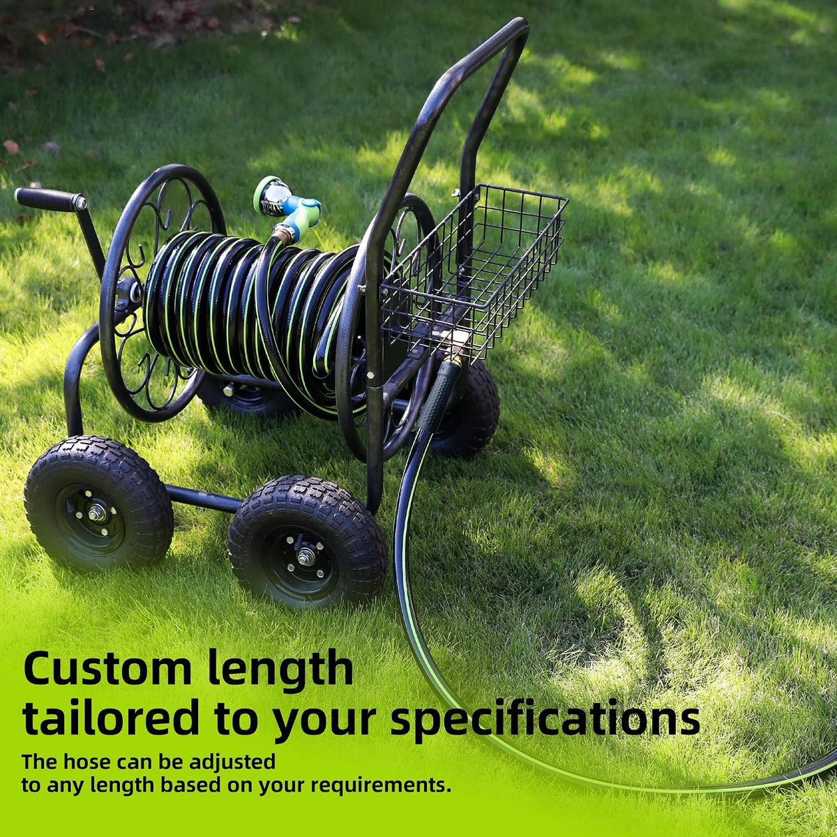 Leader Short Garden Hose 3/4 in. x 10 ft. - Heavy Duty Lightweight PVC Water Hose - Flexible, No Kink, Leakproof, Male to Female Fittings - 200PSI Work & 500PSI Burst, for Lawn & Commercial Use