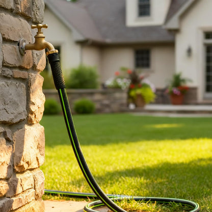 Leader Short Garden Hose 3/4 in. x 10 ft. - Heavy Duty Lightweight PVC Water Hose - Flexible, No Kink, Leakproof, Male to Female Fittings - 200PSI Work & 500PSI Burst, for Lawn & Commercial Use