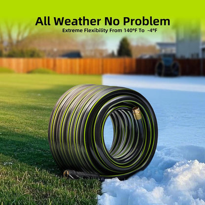 Leader Short Garden Hose 3/4 in. x 10 ft. - Heavy Duty Lightweight PVC Water Hose - Flexible, No Kink, Leakproof, Male to Female Fittings - 200PSI Work & 500PSI Burst, for Lawn & Commercial Use