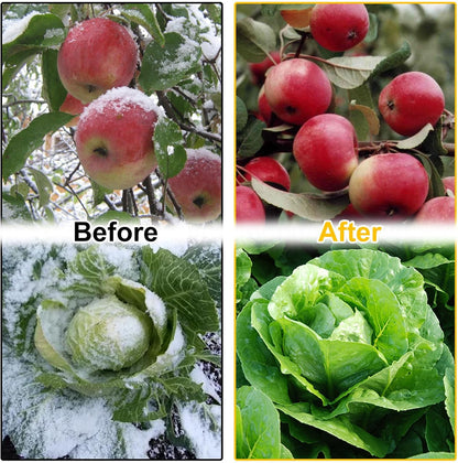 Plant Covers Freeze Protection with 20 Stainless Steel Clips, 10 x 29.5Ft Frost Cloth Plant Blankets Floating Row Cover for Outdoor Plants Raised Bed Greenhouse