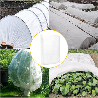 Plant Covers Freeze Protection with 20 Stainless Steel Clips, 10 x 29.5Ft Frost Cloth Plant Blankets Floating Row Cover for Outdoor Plants Raised Bed Greenhouse
