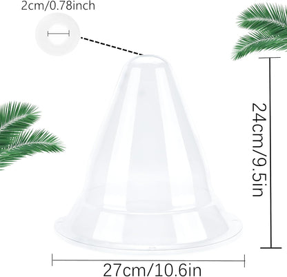 【36 Pieces】 Garden Cloches for Plants, Plant Cover Plant Protectors Transparent Bell Jar Cloche Protection Plants from Birds, Animals, Frost, Freeze Weather,7.8" D x 9.4" H, Transparent