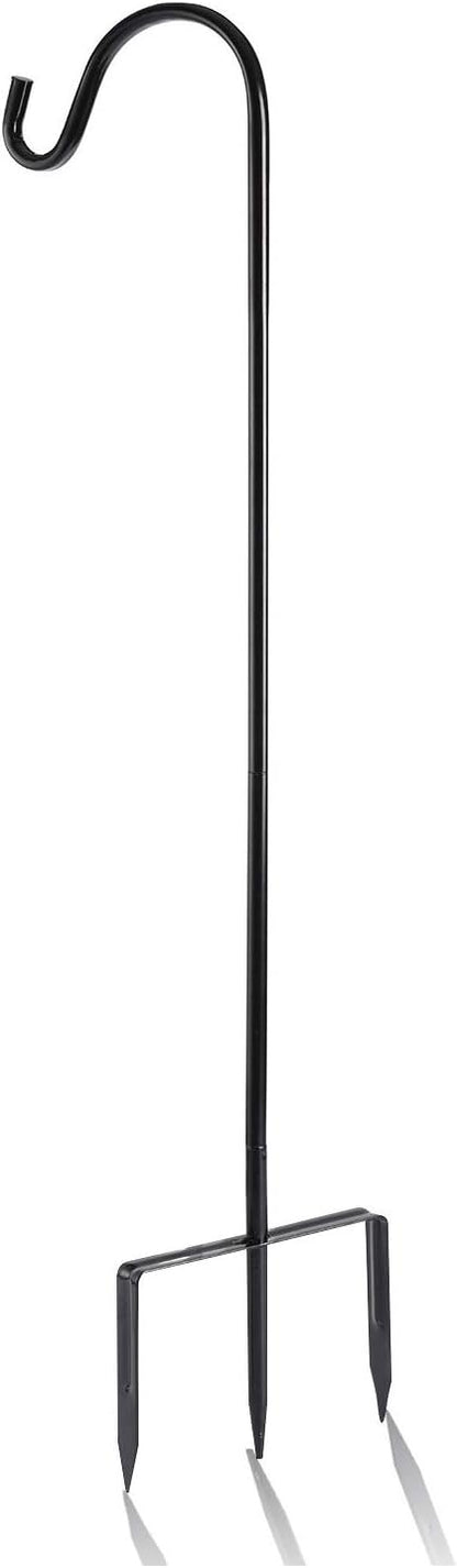 Shepherd Hook, Black, 32 Inch, Adjustable Height, 1/2" Thick