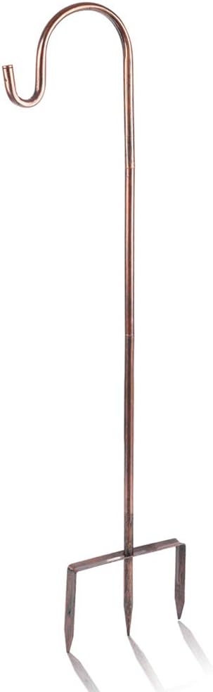 Shepherd Hook, Black, 32 Inch, Adjustable Height, 1/2" Thick