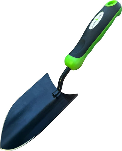 Heavy Duty Garden Trowel Hand Shovel for Gardening – Strong Carbon Steel Hand Trowel with Ergonomic Non-Slip Handle – Perfect for Digging, Planting, Transplanting, and Cutting Roots