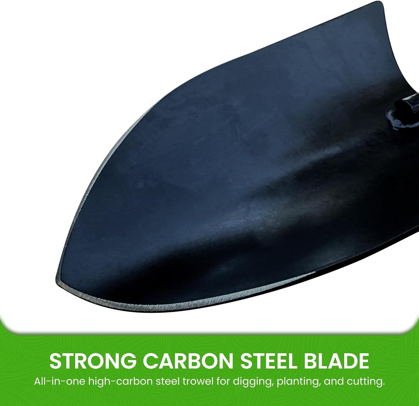 Heavy Duty Garden Trowel Hand Shovel for Gardening – Strong Carbon Steel Hand Trowel with Ergonomic Non-Slip Handle – Perfect for Digging, Planting, Transplanting, and Cutting Roots