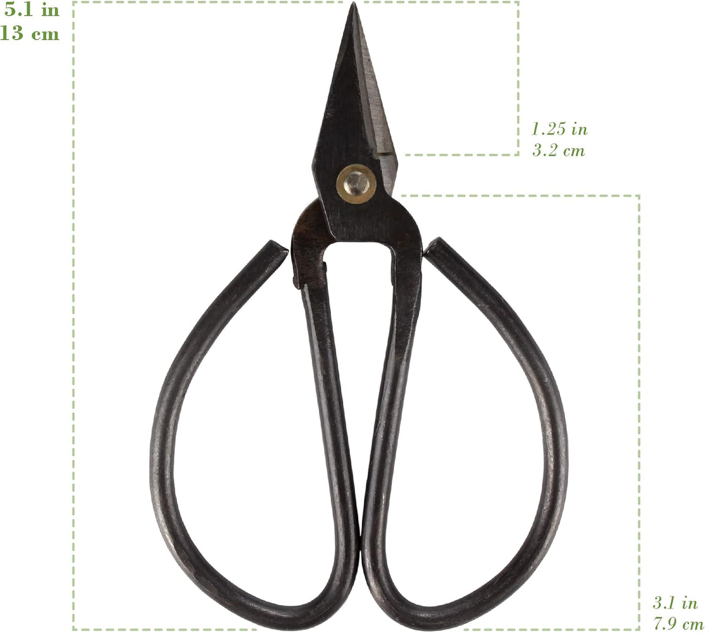 7.2" Black Bonsai Trimming Shear - 1 Piece