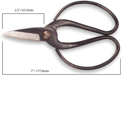 7.2" Black Bonsai Trimming Shear - 1 Piece