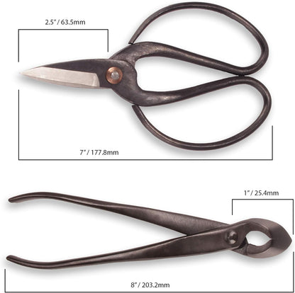7.2" Black Bonsai Trimming Shear - 1 Piece