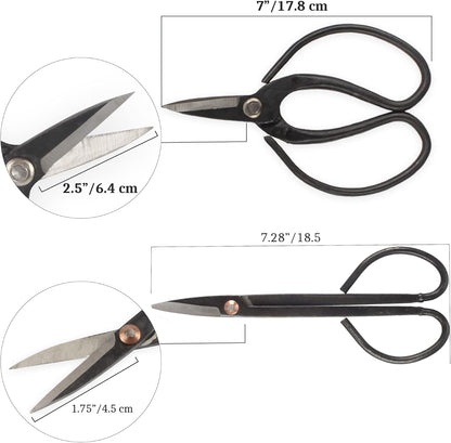 7.2" Black Bonsai Trimming Shear - 1 Piece