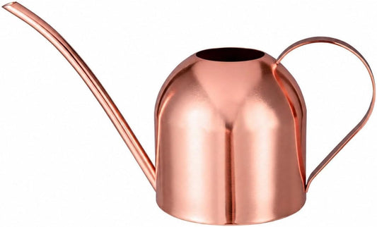 30oz Indoor Plant Watering Can Stainless Steel Long Spout, Rose Gold