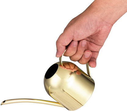 30oz Indoor Plant Watering Can Stainless Steel Long Spout, Rose Gold