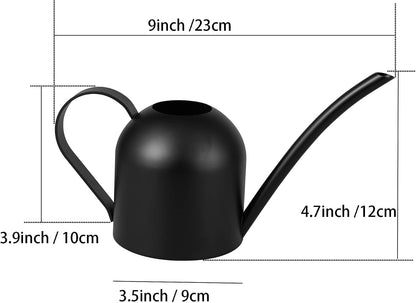 30oz Indoor Plant Watering Can Stainless Steel Long Spout, Rose Gold