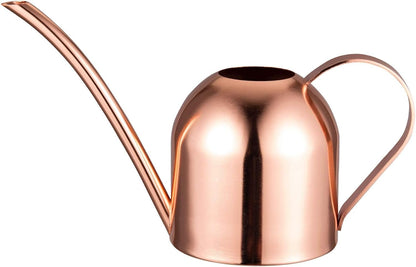 30oz Indoor Plant Watering Can Stainless Steel Long Spout, Rose Gold