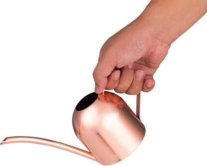 30oz Indoor Plant Watering Can Stainless Steel Long Spout, Rose Gold