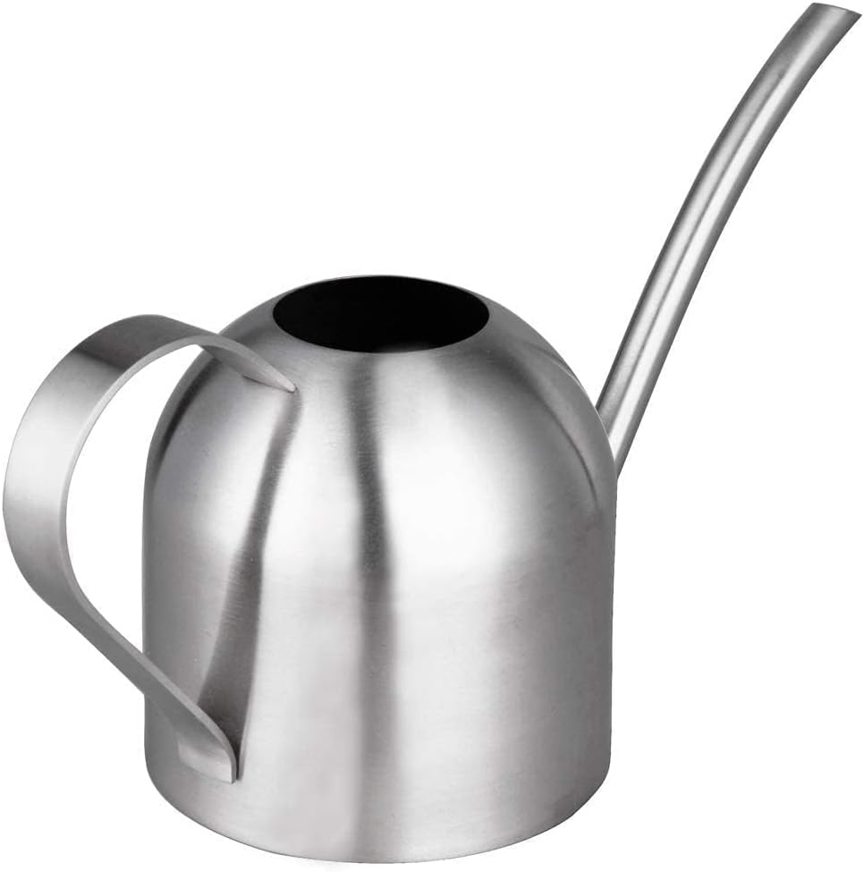 30oz Indoor Plant Watering Can Stainless Steel Long Spout, Rose Gold
