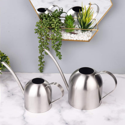 30oz Indoor Plant Watering Can Stainless Steel Long Spout, Rose Gold