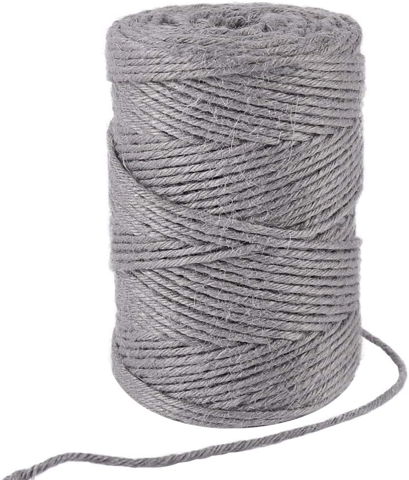 328ft 3mm Jute Garden Twine Green Heavy Duty for Plants