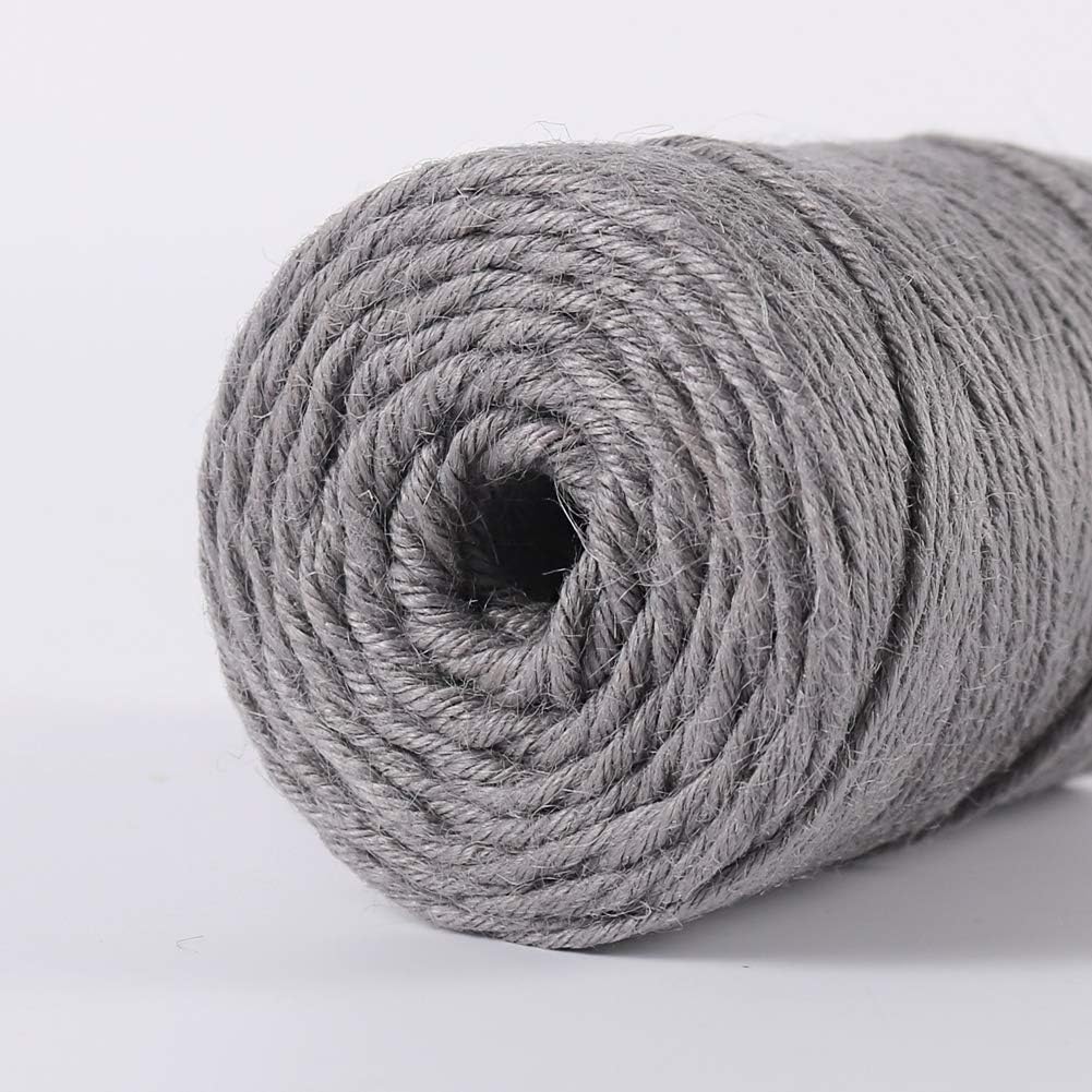 328ft 3mm Jute Garden Twine Green Heavy Duty for Plants