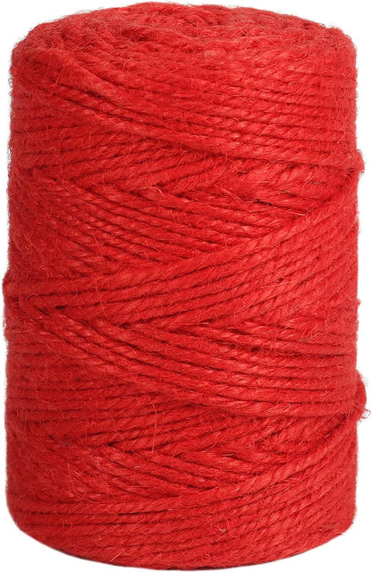 328ft 3mm Jute Garden Twine Green Heavy Duty for Plants