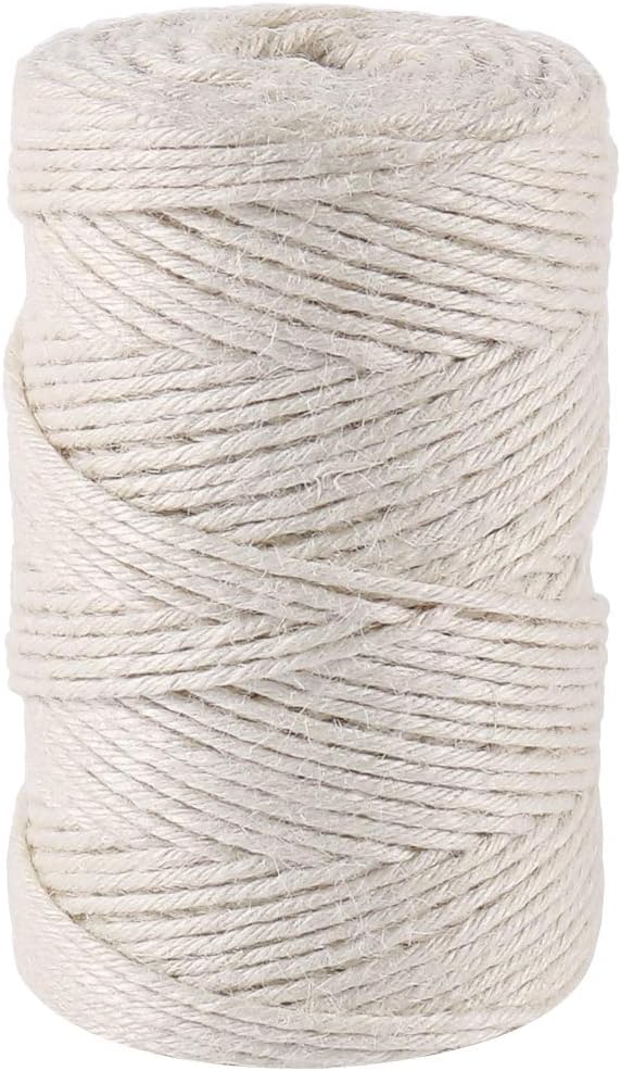 328ft 3mm Jute Garden Twine Green Heavy Duty for Plants