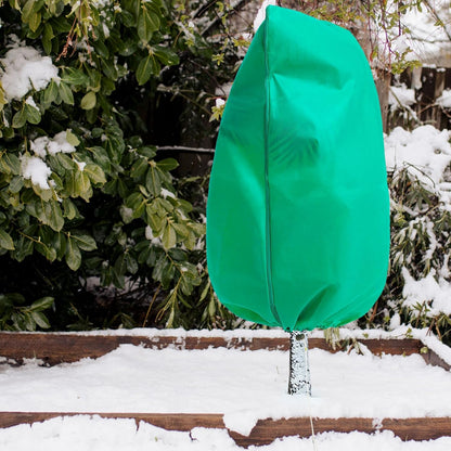 Plant Covers Freeze Protection, 8Pack Frost Covers with Zipper Drawstring (23.6" x 31.5") Plant Protection Cover Bags for Outdoor Winter Frost Cold Weather Shrubs Trees Jacket Covers(Green)