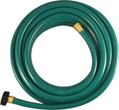 1/2" x 75ft Light Duty Garden Hose – Lightweight, Flexible, Kink-Resistant, Durable Vinyl, Leak-Proof Couplings, Weather-Resistant Water Hose for Lawn, Garden, and Outdoor Use