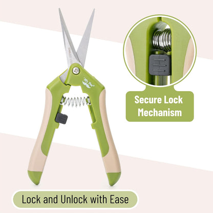 Gardening Scissors, 6.5 Inch, Green