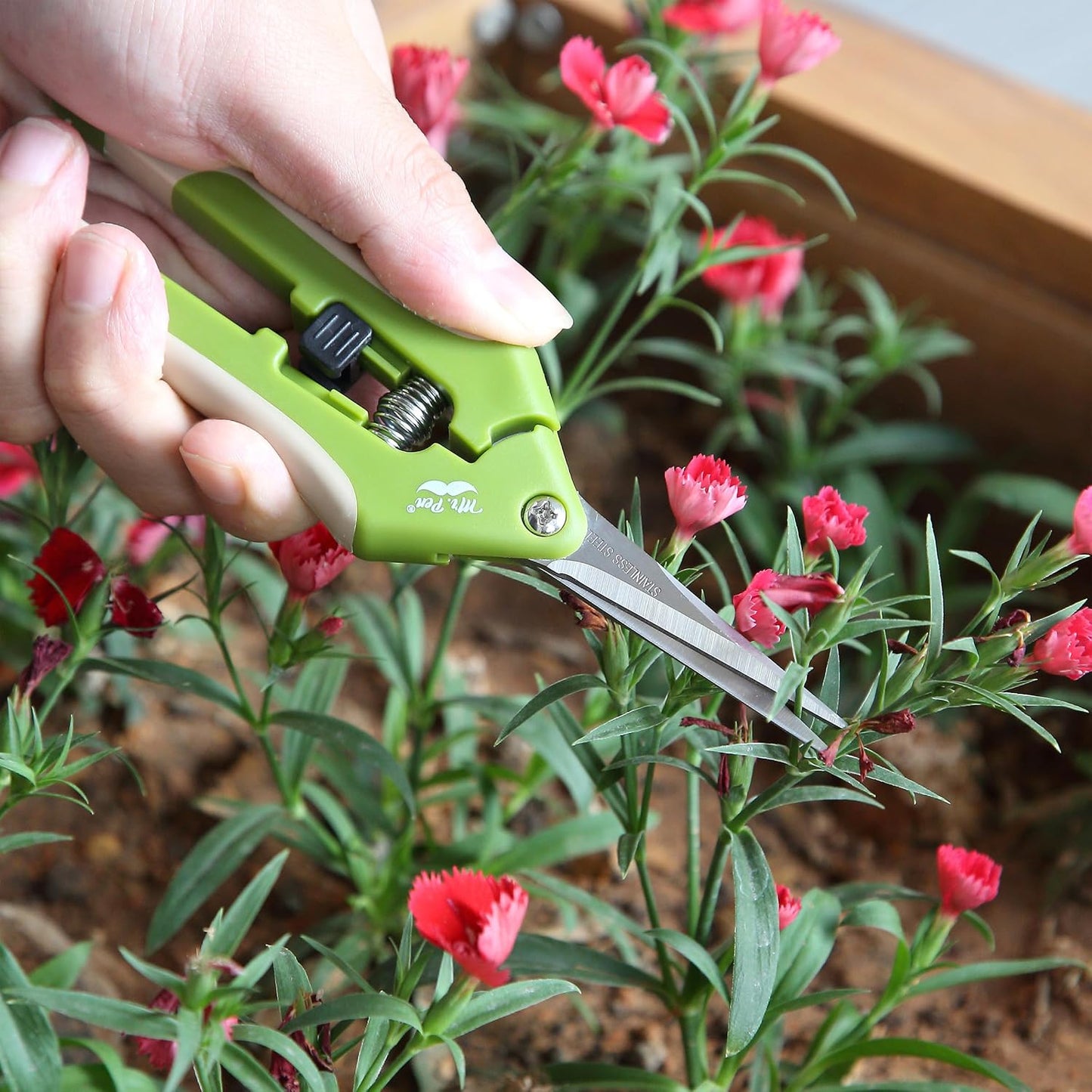 Gardening Scissors, 6.5 Inch, Green
