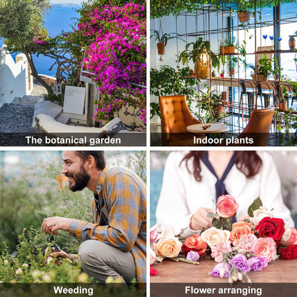 Pruning Shears, 7 in 1 Garden Pruners, Multitools Folding Gardening Shears, 8" Professional Garden Scissors, Garden Clippers, Garden Shears Pruning, Pruning Scissors
