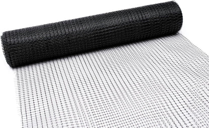 Deer Netting - Heavy Duty, 7ft Netting for Gardens - 7 Ft x 100 Ft - Black Polypropylene