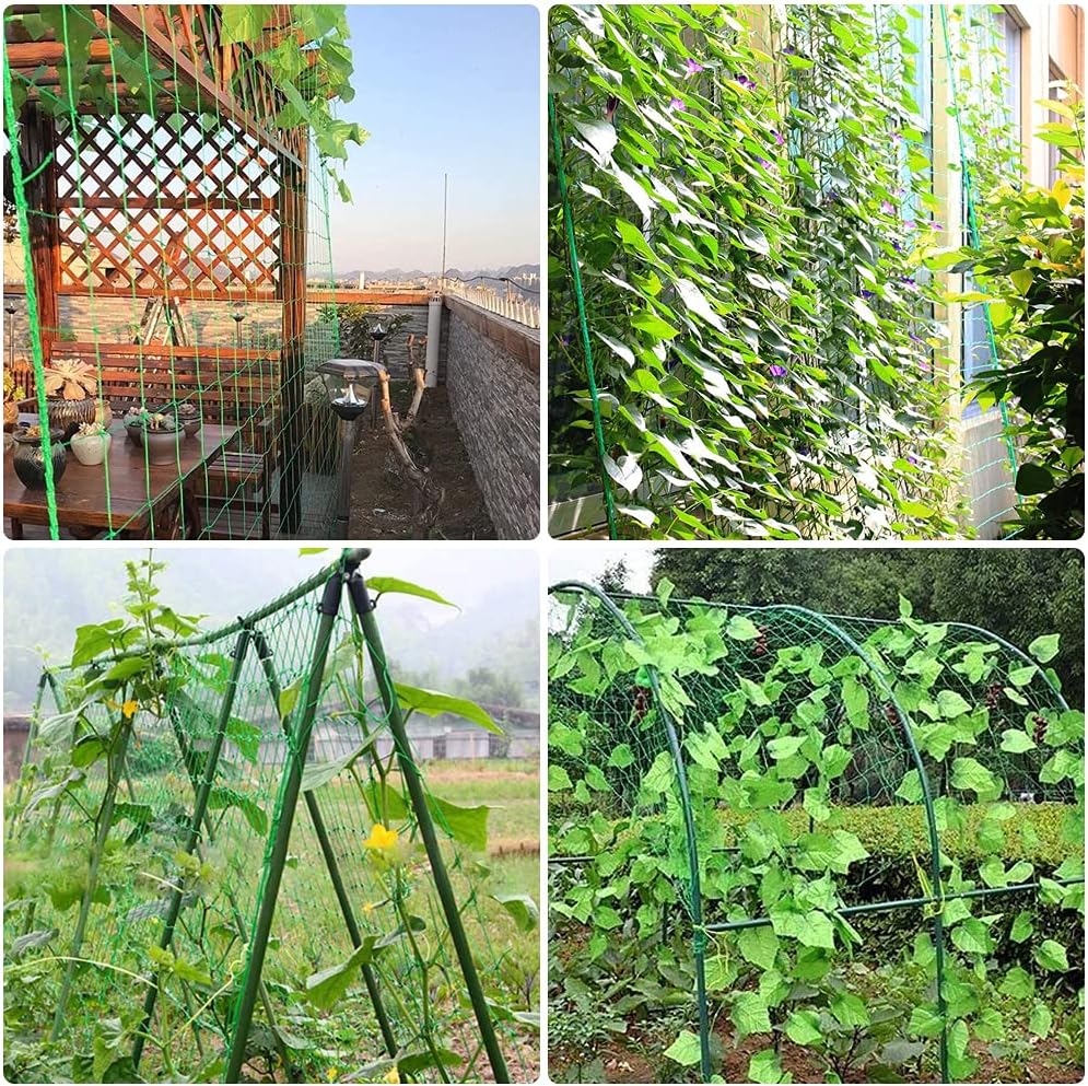 Garden Mesh Netting for Plants, 4 Pack Insect Bird Barrier Netting Mesh with Drawstring, 3.3x4.9 FT Garden Bug Netting Plant Cover for Protect Fruit Tree Vegetable Flowe