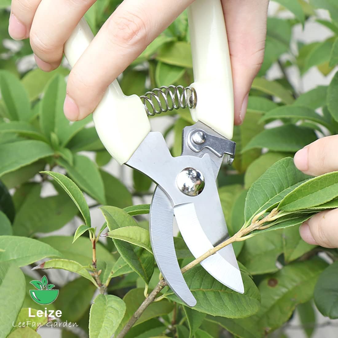 Flower Scissors Set, 2 Pack Premium Thickened Stainless Steel Floral Shears, Strong Pruner for Flowers, Branches and Leaves, Upgrade