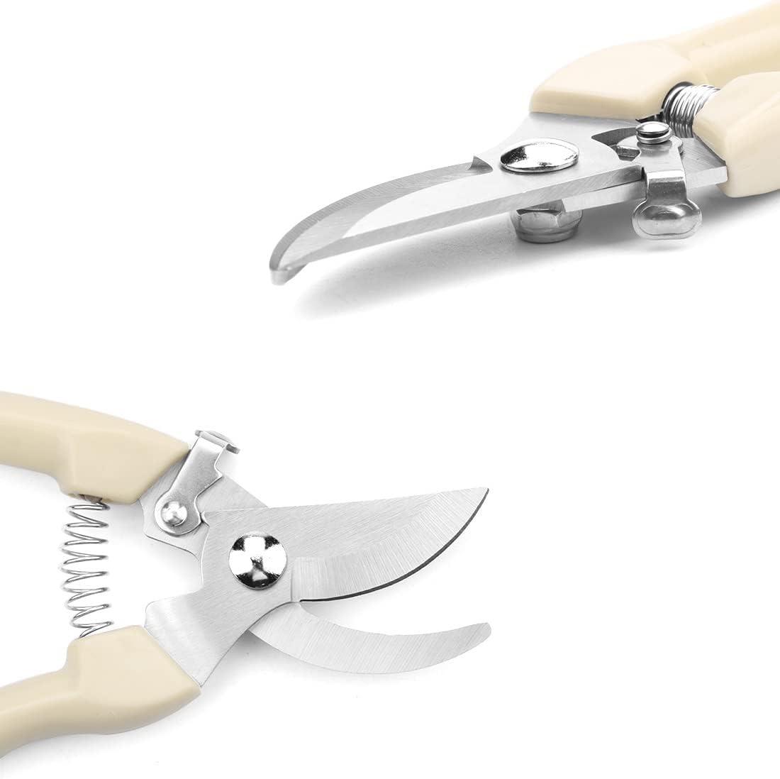 Flower Scissors Set, 2 Pack Premium Thickened Stainless Steel Floral Shears, Strong Pruner for Flowers, Branches and Leaves, Upgrade