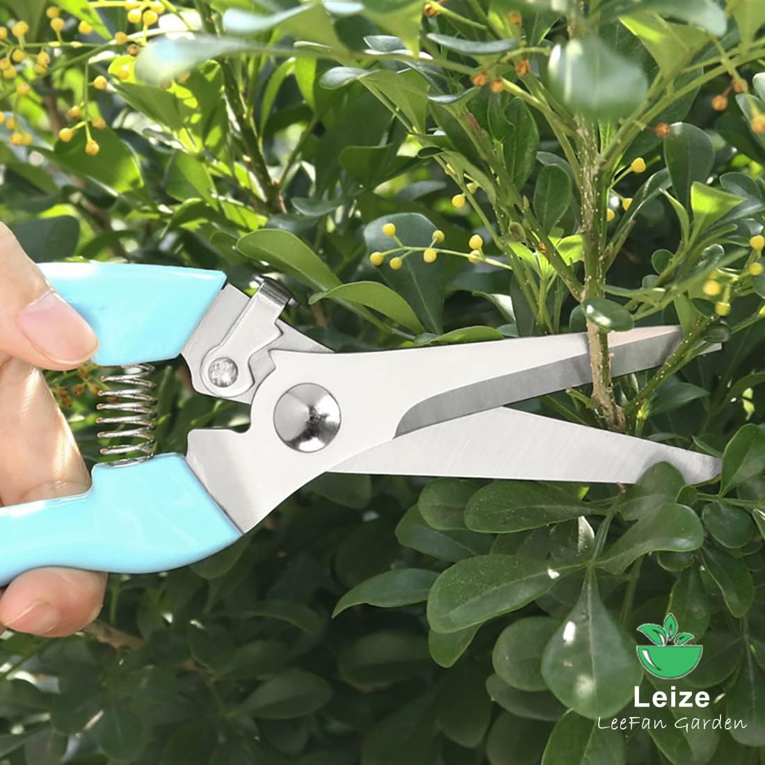 Flower Scissors Set, 2 Pack Premium Thickened Stainless Steel Floral Shears, Strong Pruner for Flowers, Branches and Leaves, Upgrade