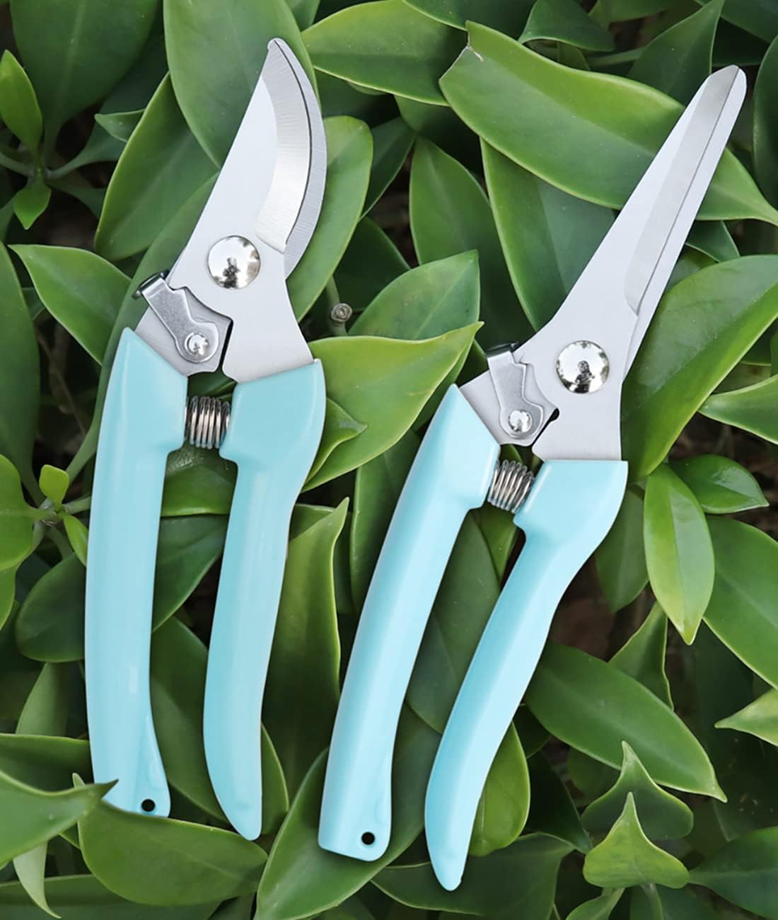 Flower Scissors Set, 2 Pack Premium Thickened Stainless Steel Floral Shears, Strong Pruner for Flowers, Branches and Leaves, Upgrade