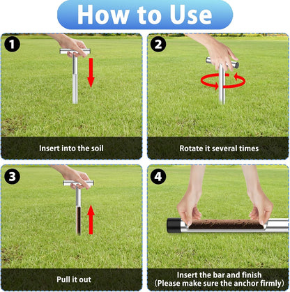 12 Inch Stainless Steel Soil Sampler Probe