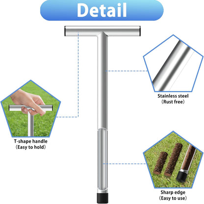 12 Inch Stainless Steel Soil Sampler Probe