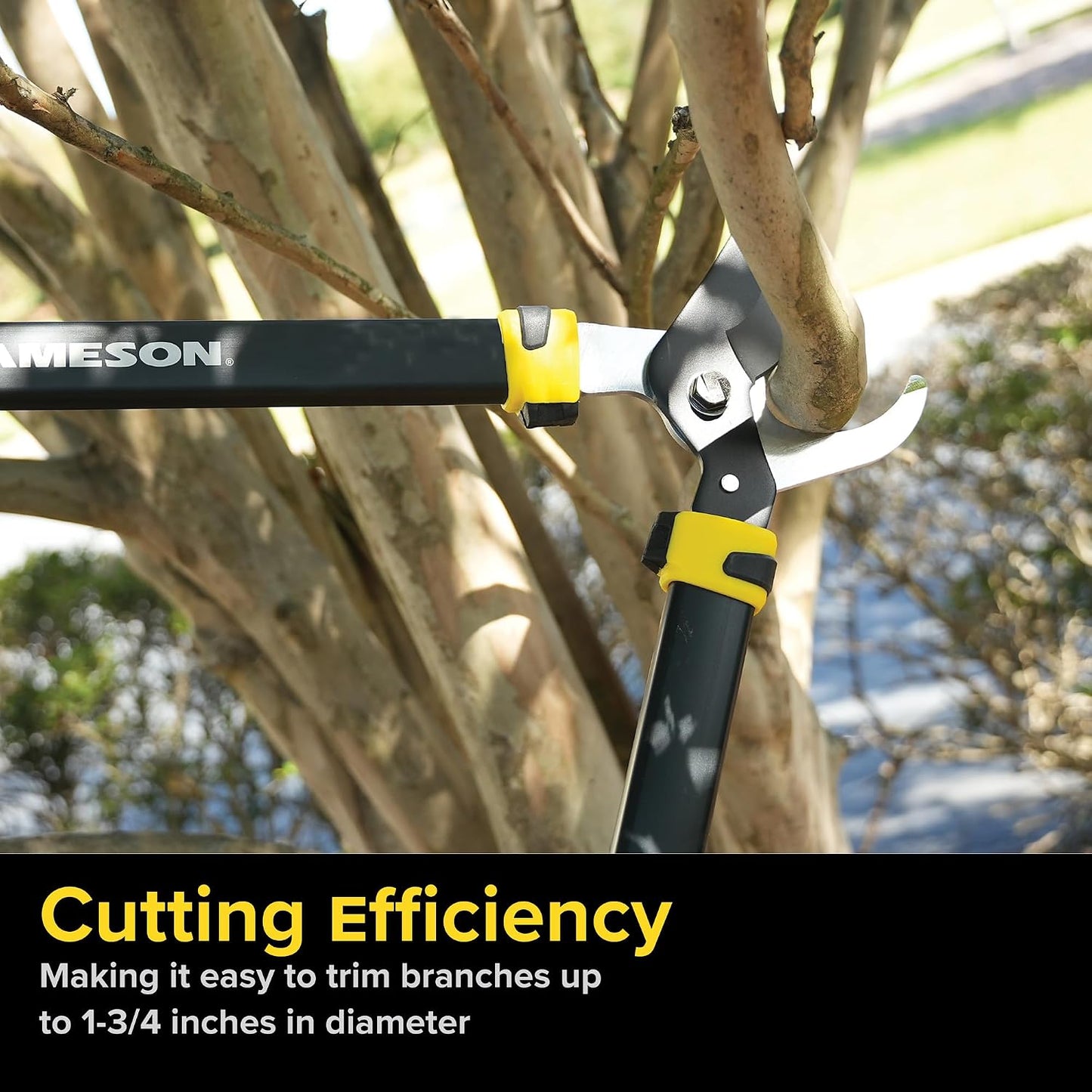 Heavy-Duty 29″ Bypass Lopper | 1-3/4″ Cutting Capacity | Non-Stick Blade | Aluminum Frame | Ergonomic Grips | Gardening & Landscaping Tool