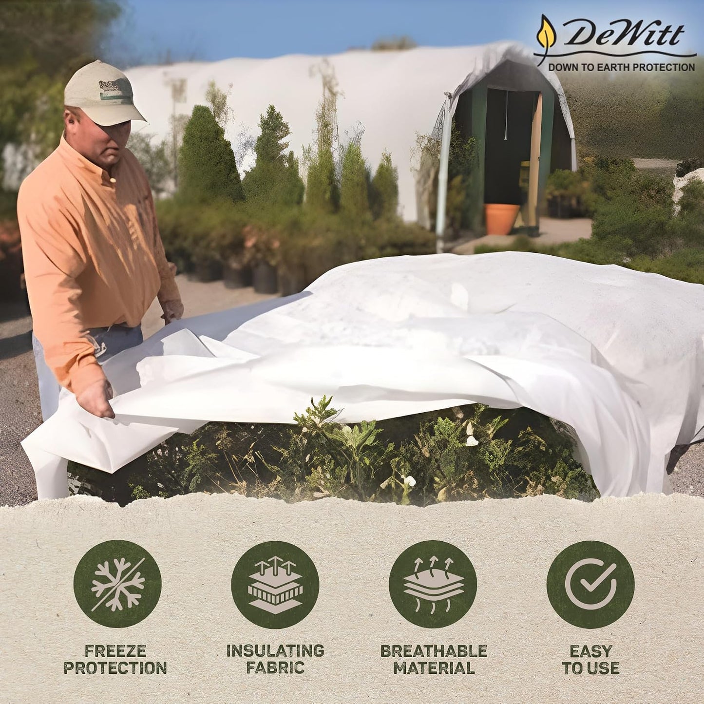 Plant Protection Blanket - Heavy-Duty - 2-Pack 6 x 50 ft - 2.5 oz