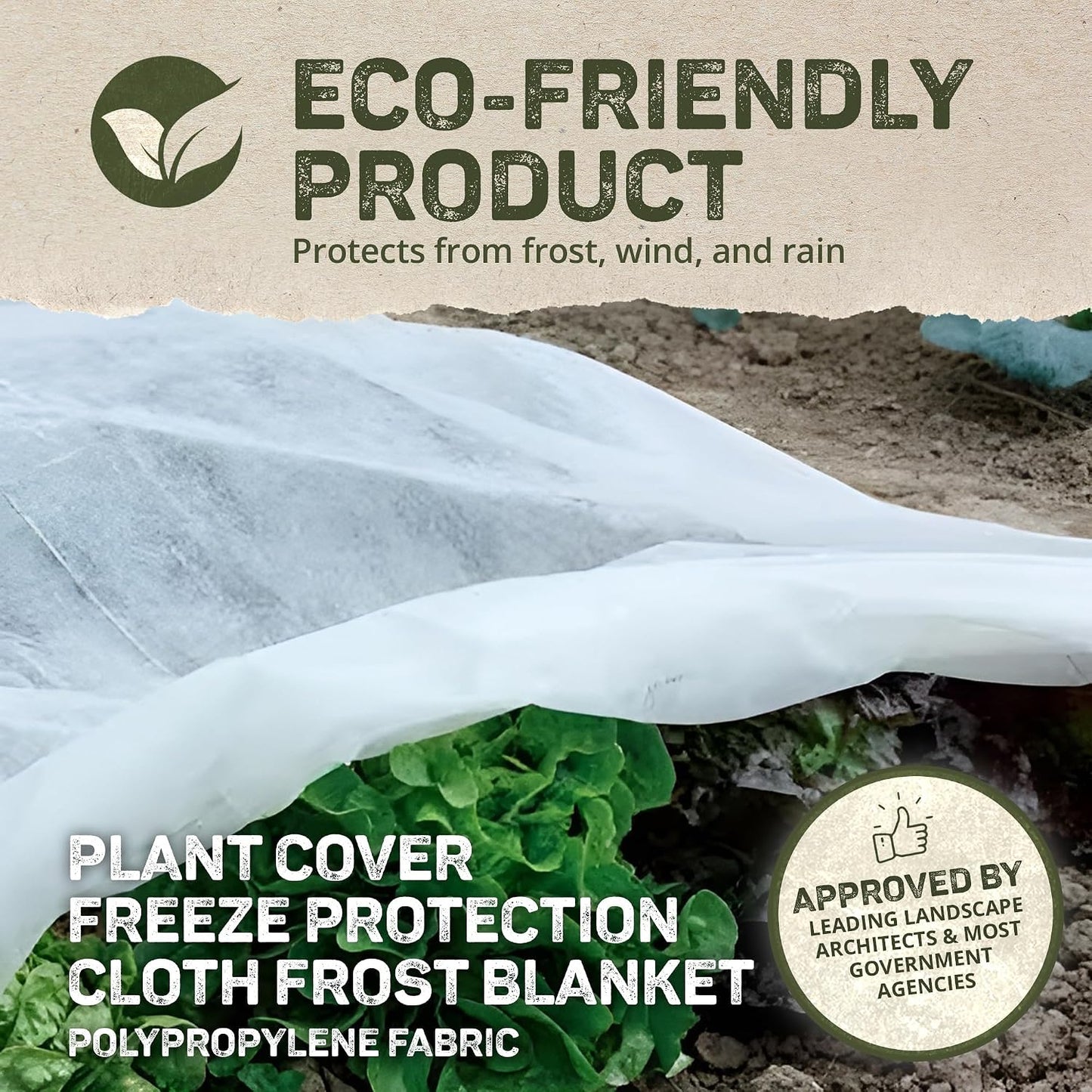 Plant Protection Blanket - Heavy-Duty - 2-Pack 6 x 50 ft - 2.5 oz