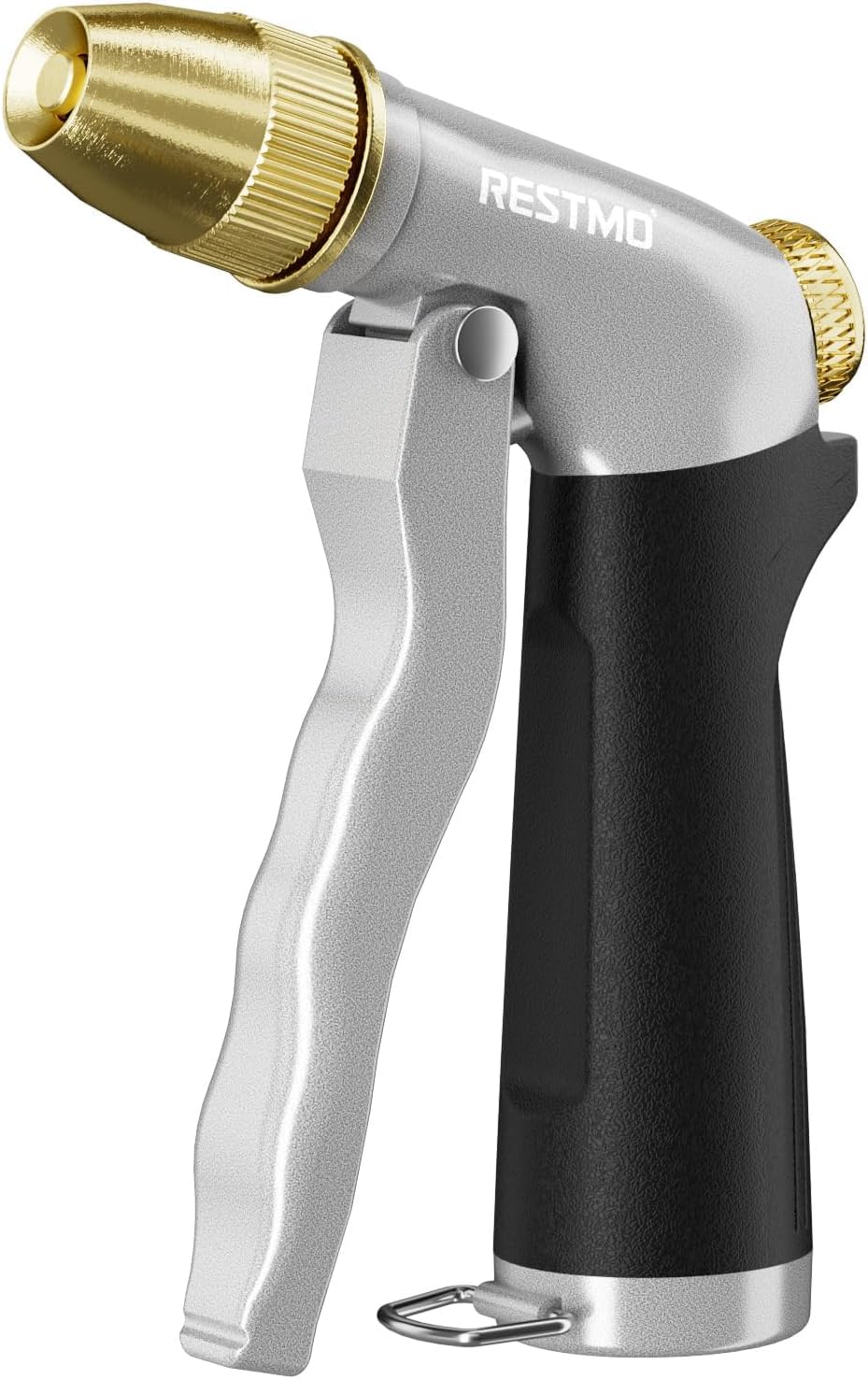Metal Water Hose Nozzle, High Pressure Garden Sprayer, Green