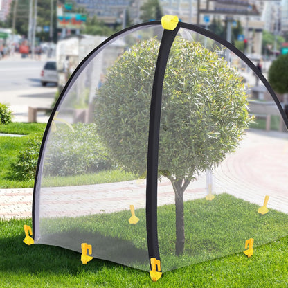 2 PCS Insect Barrier Plant Tent Cover-22 x 22 x 23 Inch Bug Guard Cover with Stakes-Insect Bird Barrier Netting Mesh for Protect Vegetable Plants Fruits Flowers from Birds Animal Eating