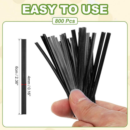 Bag Twist Ties 3 Inch, 800 Pcs Metallic Bread Ties for Treat Plastic Bags Gift Wrapping Candy Coffee Bag Plant Party Cake Favor, Silver